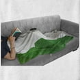 thumbnail image 6 of Irish Soft Flannel Fleece Throw Blanket, Sports Theme Soccer Ball in a Net Game Goal with Ireland National Flag Victory Win, Cozy Plush for Indoor and Outdoor Use, 50" x 60", Multicolor, by Ambesonne, 6 of 6