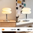 thumbnail image 5 of Mid-Century Modern Murano Glass Table Lamp | Retro Dimmable, Usb Powered, Suitable For Bedroom And Living Room, Available In 3 Colors, Polished Metal Base, 5 of 11