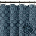 thumbnail image 3 of S4Sassy Blue Floral Damask Printed Bathroom Curtain Waterproof Shower Drapes-60 x 75 Inch, 3 of 6