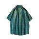thumbnail image 4 of Camisetas Casuales de Manga Corta de la Solapa de los Hombres Botón Cuadrado Arriba de la Parte Superior, de Gran Tamaño Wicking Ropa Deportiva para Diario, 4 of 4
