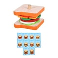 thumbnail image 1 of Children's Wooden Simulation Sandwich Set Column Toys Educational Kitchen Set Simulation Toy Set Turn Educational Toy Set, 1 of 8