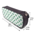 thumbnail image 3 of Picia Sea Turtle Pattern Large Capacity PU Leather Pencil Case Organizer Pen Marker Holder Double Zipper Storage Bag Big Pencil Pouch for College Office, 3 of 6