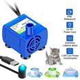 thumbnail image 1 of Bomba dispensadora de agua para mascotas, recargable por USB, con luz LED, para bebederos de gatos., 1 of 4