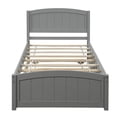 thumbnail image 2 of Twin size Platform Bed with Trundle, Gray, 2 of 9