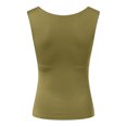 thumbnail image 7 of GEWSEY Tank Tops with Built in Bra for Women 2026 Racerback Workout Lounge Camisole Summer Sports Padded Cami Tube Casual Yoga Tops (Army Green, XL), 7 of 7