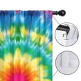 thumbnail image 4 of Blackout Kids Curtains,Colorful Tie Dye Blossom Pattern Childrens Insulated Curtains Set Of 2,Bedroom Essentials,Toddler Room Decor 42"x84", 4 of 5
