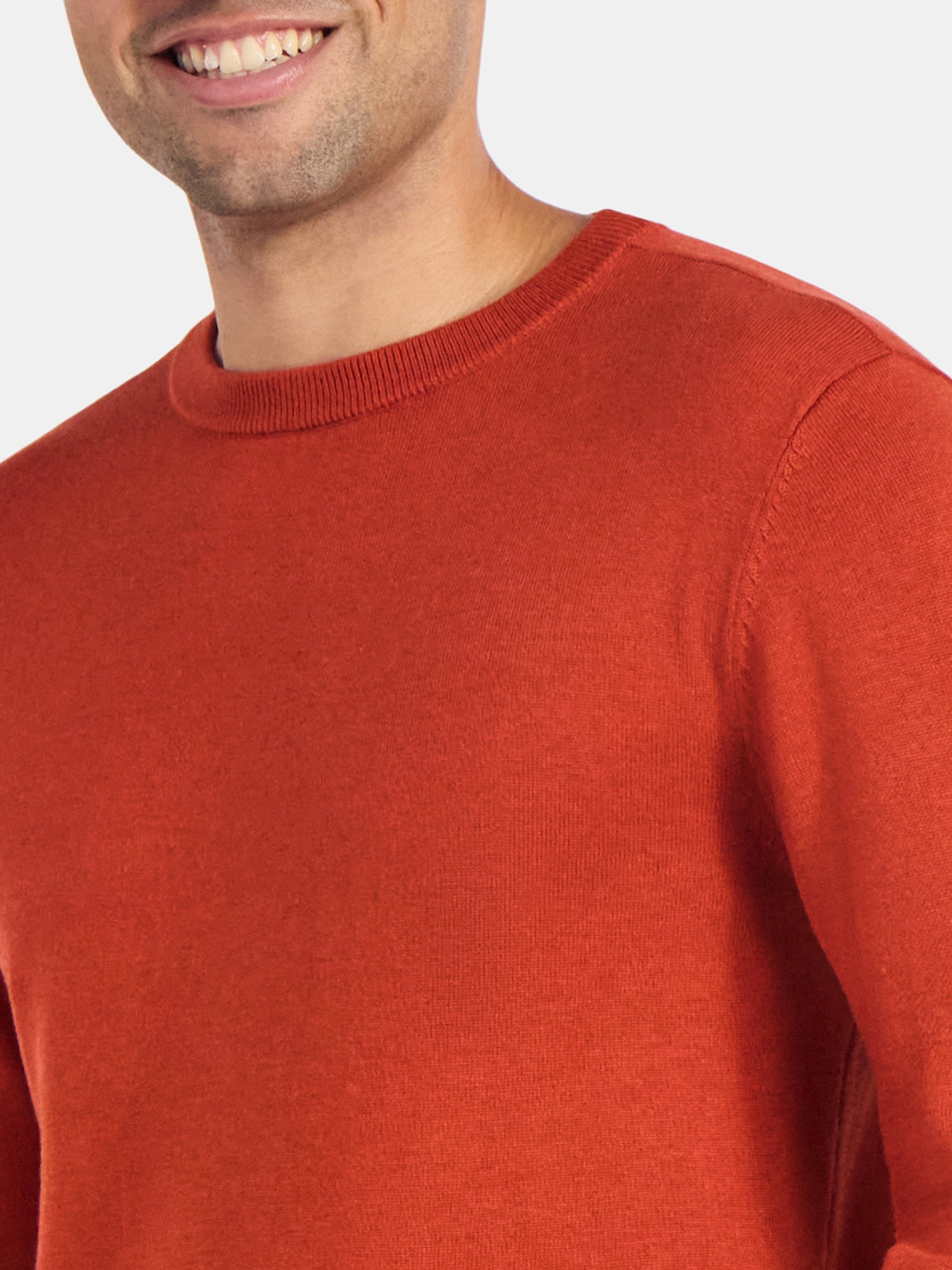 George Men's & Big Men's Relaxed Fit Lightweight Crewneck Sweater, Sizes XS-3XL
