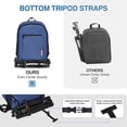 thumbnail image 4 of EMART Camera Backpack Bag Professional with Waterproof Rain Cover & 13" Laptop Compartment for SLR/DSLR Mirrorless Accessories, Blue, 4 of 6