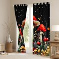 thumbnail image 3 of jejeloiu Colorful Fungus Black Out Curtains,Red Brown Mushroom Curtains Pack of 2 (42x63 Each),Rustic Flower Floral Bedroom Curtains For Girls,Breathable Home Decor, 3 of 6