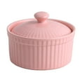 thumbnail image 1 of Blukids Ceramic Small Baking Bowl Pudding Cup Oven Usable Dessert Bowl Pot Tableware Baking(Pink), 1 of 5