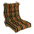 thumbnail image 3 of Blazing Needles 22-inch by 45-inch Spun Polyester Patterned Outdoor Tufted Chair Cushion, 3 of 5