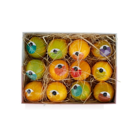 Grace Gift Set - Bath Bombs Variety Gift Set of 12 XL Individually Wrapped Bath Fizzies (120g x 12) by Grace & Stella