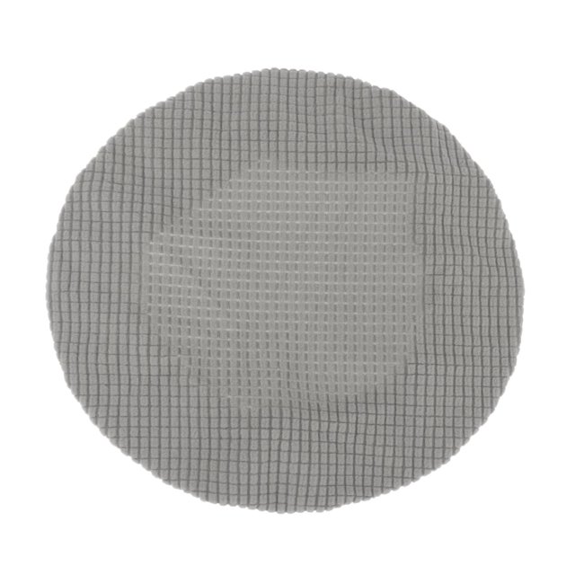 Abbracc Bar Stool Cover Breathable Dustproof Bar Chair Covers Round Elastic Replacements Gray