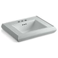 thumbnail image 5 of Kohler K-2239-4 Memoirs Classic 24" Fireclay Pedestal Bathroom Sink - Off White, 5 of 8