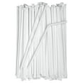 thumbnail image 3 of White Plastic Flexible Drinking Straws | Individually Wrapped | 100 Pack | Disposable | 8.26 Inch Length | Soft Bendable Elbow | Kitchen, Dining, Parties, Home, Office, Restaurant Use | Clean, 3 of 7