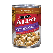 Purina ALPO Gravy Wet Dog Food, Prime Cuts With Chicken, 13.2 oz. Can