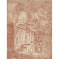 thumbnail image 2 of Hubert Robert 19x24 Gold Ornate Framed and Double Matted Museum Art Print Titled - The Garden Gate (1760-1765), 2 of 4