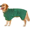 thumbnail image 3 of Hearth & Gear Thickened Winter Warm Bathrobe Soft Absorbent Towel Material After Bath Drying Robe Gown Cozy Comfortable Apparel For Small Medium Large Animals Pet Clothes Hangers And Rack Pet Clothes, 3 of 5