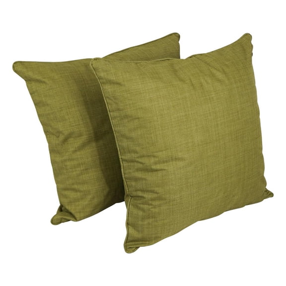 25-inch Double-corded Spun Polyester Square Floor Pillows with Inserts (Set of 2) 9813-CD-S2-REO-SOL-02