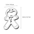 thumbnail image 3 of 2pcs Beer Bottle Lid Lifter Beer Opening Tool Gingerbread Man Shape Beer Opener, 3 of 7