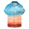 thumbnail image 2 of Weiqiqre Chemise Hawaïenne Homme Boutonnée Décontractée Manches Courtes Ample Plage, 2 of 5