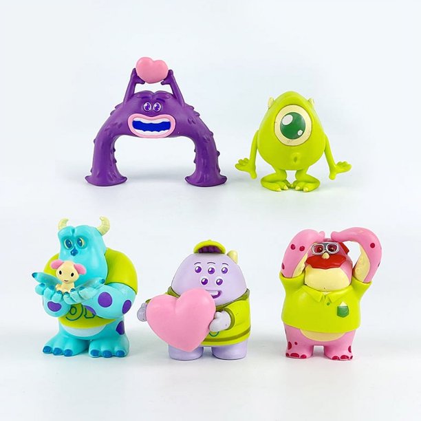5 figuras de Monsters University Monsters Power Company Sullivan niño de ojos grandes modelo de juguete adornos de muñecas