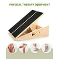 thumbnail image 3 of Professional Wooden Slant Board, Adjustable Incline Board and Calf Stretcher, Stretch Board - Extra Side-Handle Design for Portability, 3 of 6