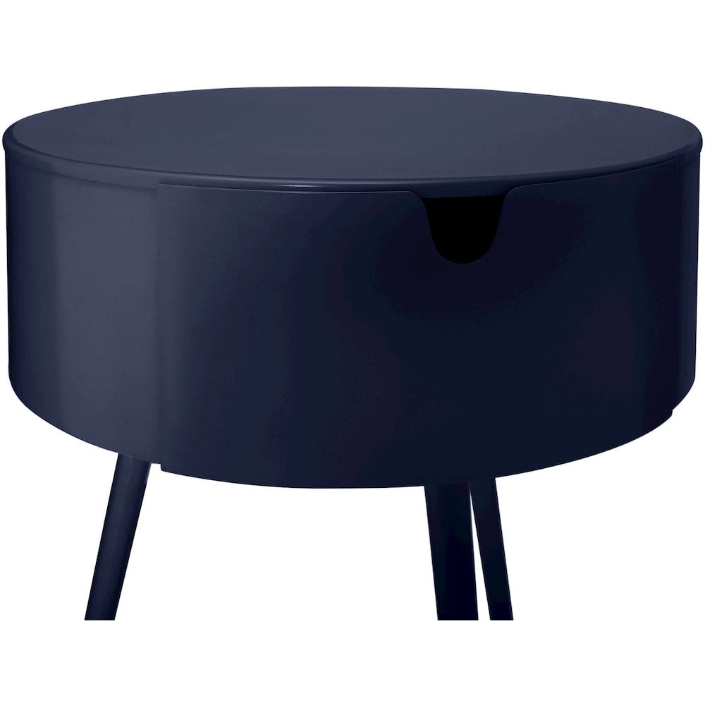 Meridian Furniture Bali Navy Metal Nightstand