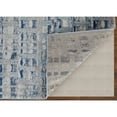 thumbnail image 4 of Feizy Edgemont Modern Abstract, Blue/Ivory, 3' x 5' Accent Rug Easy Care Stain Resistant Fade Resistant Casual Geometric Floor Rug for Living room Bedroom, 4 of 8