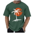 thumbnail image 3 of Mens Summer Beach T-Shirt Fashion Lightweight Short Sleeve Tee Shirts Round Neck Sunset Printed Casual Breathable Men Tops Fit For Hiking, Camping Or Other Outdoor Sports, 3 of 6
