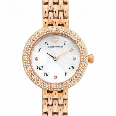 Emporio Armani Quartz Mother Of Pearl Dial Stainless Steel Ladies Watch AR11355