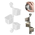 thumbnail image 2 of HAXMNOU Suction Cup Storage Holder Wall Mounted Bins Organizer Drill-Free Suction Cup Storage Container with Hooks and Bathroom Organizer for Kitchen and Shower UseClear 3 Layer, 2 of 8