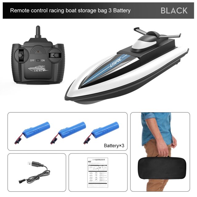 Lancha Rápida A Control Remoto Para Niños, Resistente Al Agua, 2,4G, 4 Canales, Barco De Carreras De Alta Velocidad, Barco Eléctrico Rc Recargable Methold EL018067-05