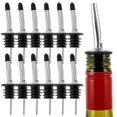 thumbnail image 2 of 12pcs Stainless Steel Classic Bottle Pourers Tapered Spout Liquor Pourers Flow Wine Bottle Pour Spout Stopper Bar Accessories, 2 of 5