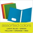thumbnail image 4 of Oxford, OXF57713, Twin Pocket 3-hole Fastener Folders, 25 / Box, Blue,Green,Yellow,Orange,Red, 4 of 7