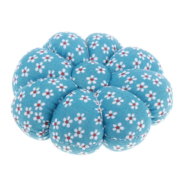 Wrist Pin Cushion Pumpkin Wrist Band Pin Cushions Wearable Pincushions for Fashion Professionals, Students,Home Garment Crafters Sewing Crafts Blue
