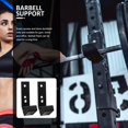 thumbnail image 4 of HUGFEGWE 4Pcs Barbell Wall Rack Barbell Rack Barbell Holder Vertical Barbell Mount Rack Bar Hanger for Home, Garage Gym U2537-27731, 4 of 9