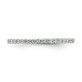 thumbnail image 3 of 1/2ct Natural Diamond Wedding Ring Womens Stackable Eternity Band 14k White Gold, 3 of 3