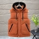 thumbnail image 1 of Ceisia Men's Fashion Stand Collar Zipper Sleeveless Tank with Pockets Casual Outerwear Gift, 1 of 8