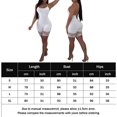 thumbnail image 2 of Mameluco Corto Verano corto mameluco moda encaje correr mono ropa femenina (blanco L) Cgtredaw para Mujer Blanco T XL, 2 of 6