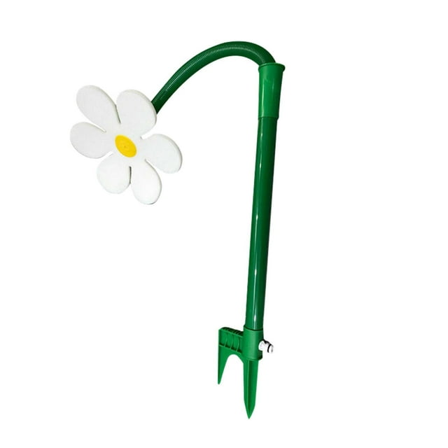 Garden Sprinkler with 720 Degree Automatic Spray System for Courtyard Lawn Watering Flower Shape Design Easy Hose Connection