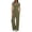Army Green, variant on Pretxorve Women 2 Piece Outfits Solid Crew Neck Short Sleeve Pocket Top Loose Vacation Wide Leg Trousers Set