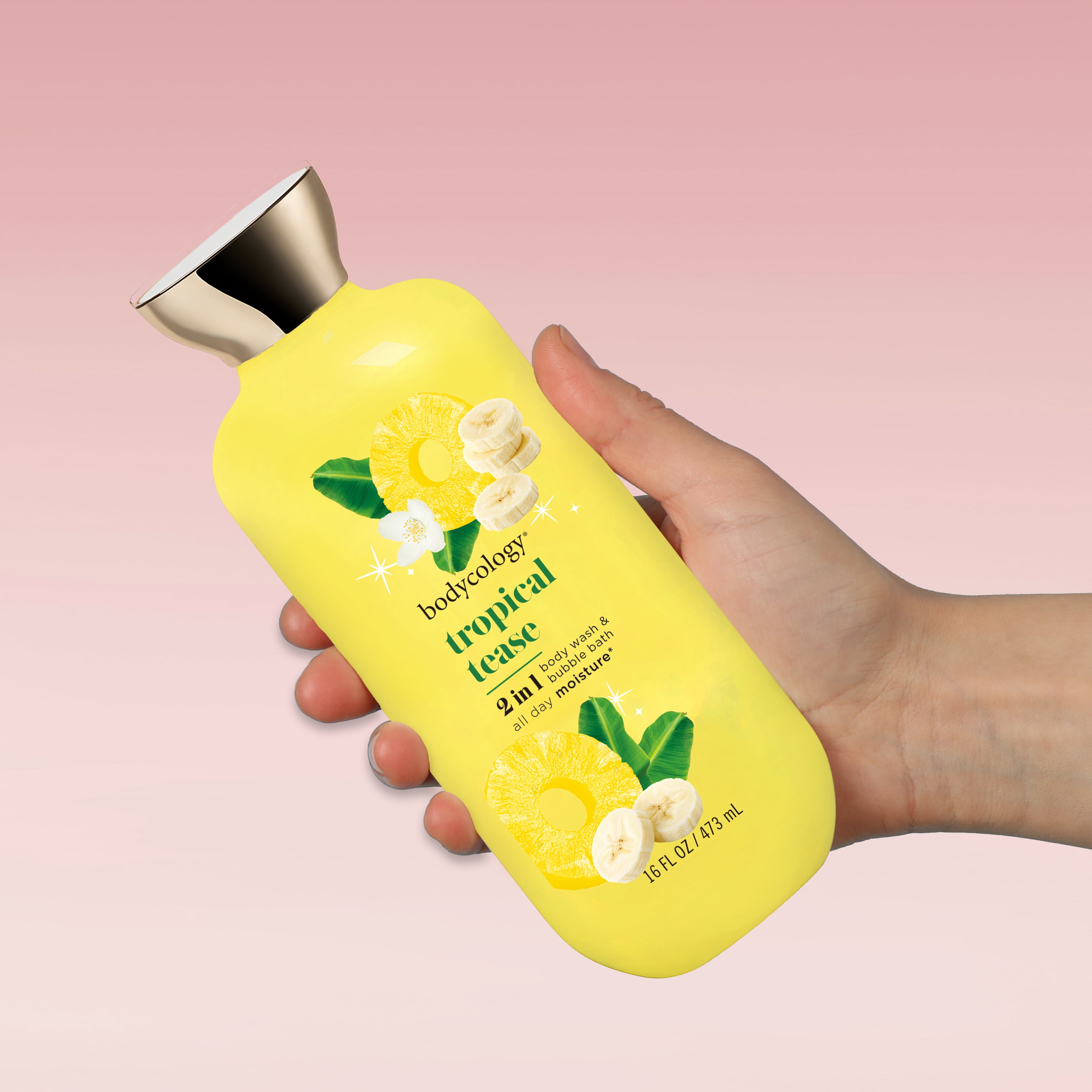 Bodycology Tropical Tease 2-in-1 Body Wash & Bubble Bath, 16 fl oz