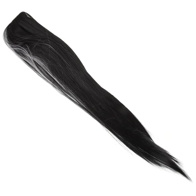 TABLETREANDS Peluca De Largo Y Liso Half Black Half White Para Cosplay Y Uso Diario