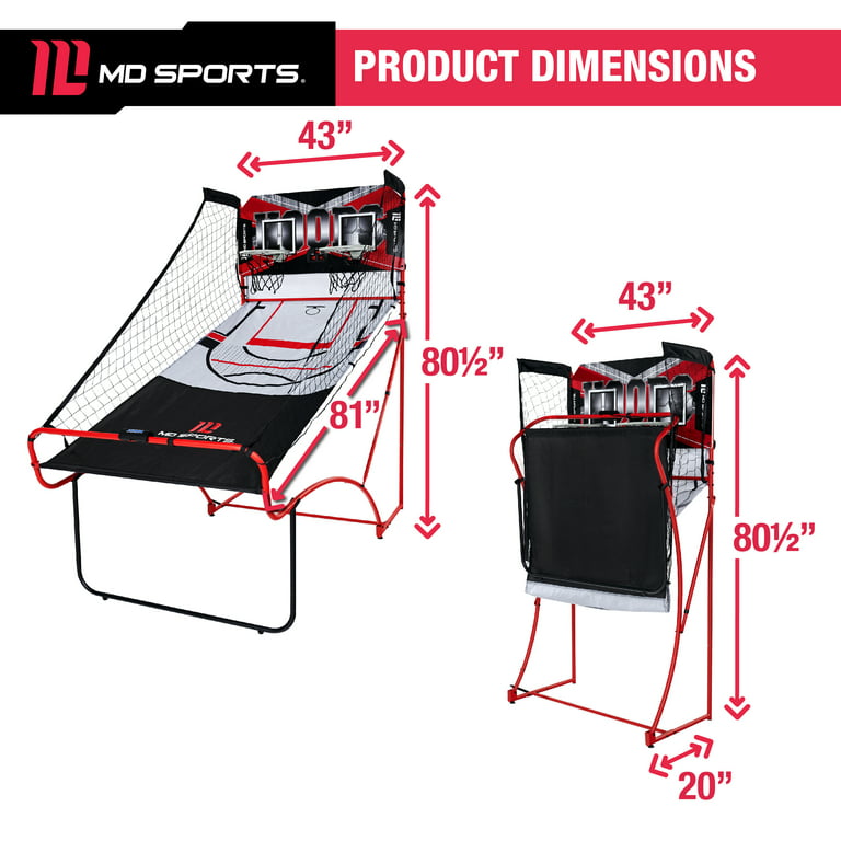 Dropship Best Shot 2-Player 81 Inch Foldable Arcade Basketball Game to Sell  Online at a Lower Price