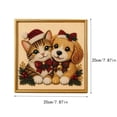 thumbnail image 6 of LOWLHOME Christmas DIY Pearl Painting Set, Beaded Diamond Art Kit, Santa Corgi Puppy Designs, Pearl Beads Craft for Home Wall Decor, Family Friendly Festive Gift, 7.87 in, 6 of 6