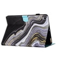 thumbnail image 6 of Case for iPad (A16) 11th Gen 2025 / iPad 10th Gen 2022, Marble Pattern PU Leather Cover Case with Pencil Holder & Card Slots, Multi-Angle Viewing Stand with Auto Sleep / Wake - Black/Gold, 6 of 9
