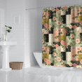 thumbnail image 2 of Pioneer Flower Floral Print Pattern Shower Curtain 84"x72", Bathroom Decorative Shower Curtain Set with 12 Hooks, Waterproof Washable, 2 of 6