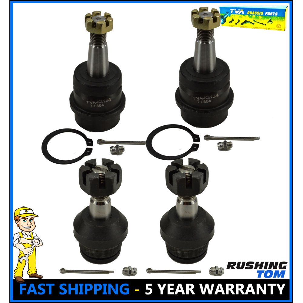 4Pc Front Upper & Lower Ball Joint Kit for Jeep Wrangler Cherokee K3134 K3137