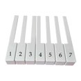 thumbnail image 2 of 7 piezas de tapas de teclas de repuesto para teclado de piano, cubiertas para teclas de teclado de piano, superficie de teclas de material PP. 51 cm, 2 of 9